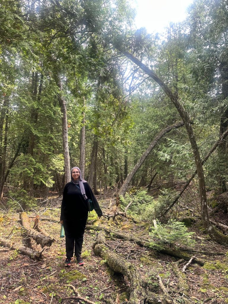 Young woman in a forest